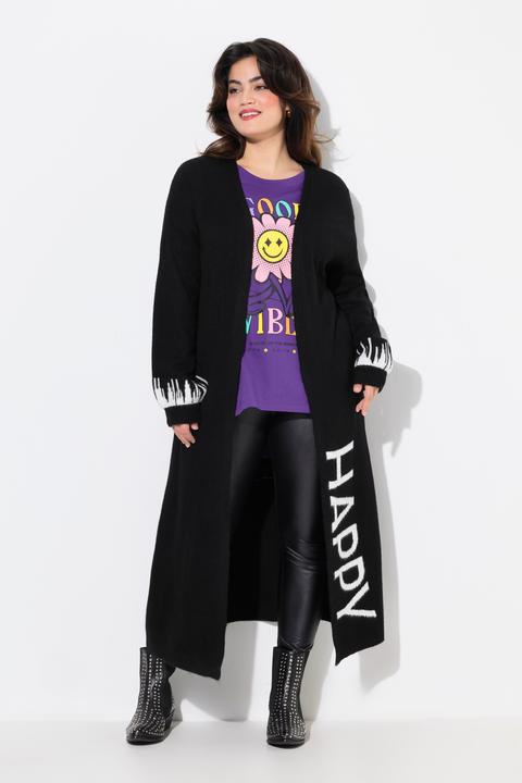 Produktbild Angel of Style Long-Strickjacke, Straight Fit, HAPPY-Statements (50, 52)
