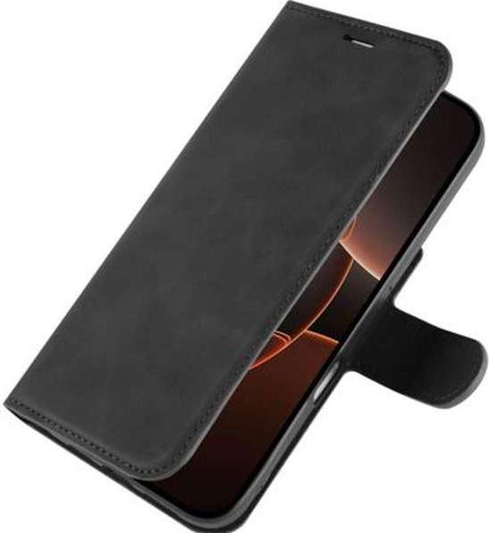 Actual product image Just in Case Pu-Leather Premium Book Case Black Apple iPhone 16 Pro (Apple iPhone 16 Pro)