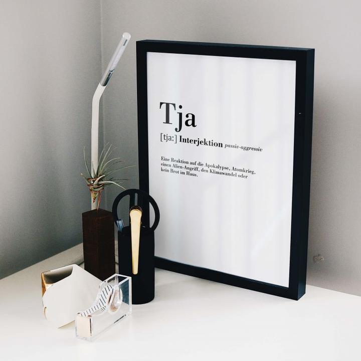 Produktbild Trenddeko Grammatik Tja (80 x 100 cm)