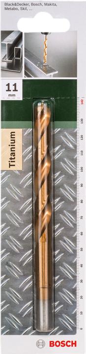 Actual product image Bosch Zubehör Metal drill HSS-TiN, DIN 338 D= 11.0 mm L= 142 mm (11 mm)
