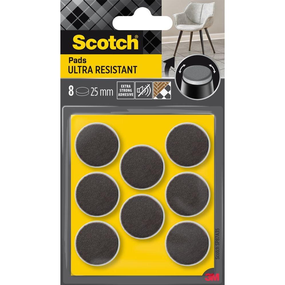 Scotch, Möbelgleiter + Schutzpuffer, Extrembeständige Filzpads (Filzgleiter, 1 Stück)