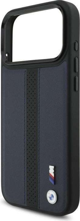 Actual product image BMW Case M Perforated Stripe Logo MagSafe for iPhone 17 Pro Max navy blue (Apple iPhone 17 Pro Max)