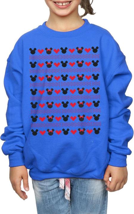 Produktbild Disney Mickey And Minnie Christmas Hearts Sweatshirt Mädchen (128)