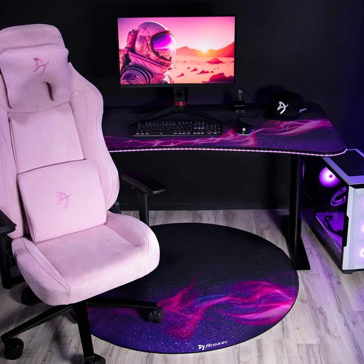 Actual product image Arozzi Computer chairs / desks ZONA Round Floor Pad - Purple Galaxy (120.93 x 120.93 cm)