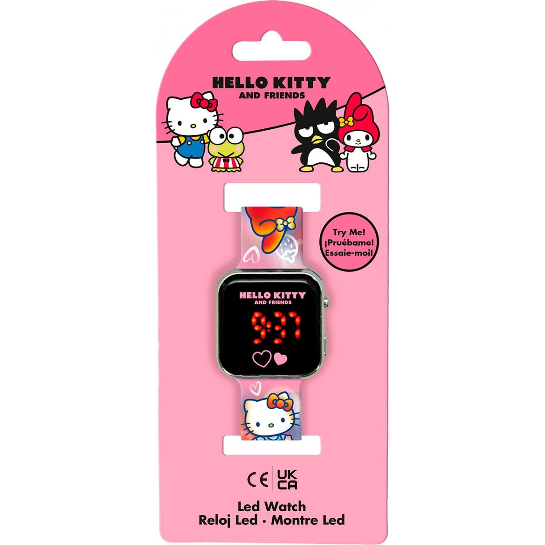 Disney, Orologio da polso, Hello Kitty LED Watch, Multicolore, Pink