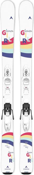 Dynastar Lemon Girl Ski + LOOK Kid4 Bindungen (128 cm, Mit Bindung)