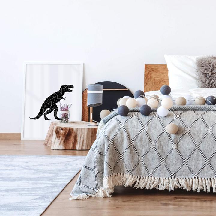 Actual product image Trenddeko Geometric Dinosaur T-Rex (80 x 100 cm)