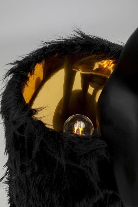 Produktbild Kare Design Tischleuchte Animal Rabbit Fur Schwarz/Gold 68cm (E14)