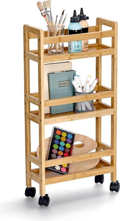Actual product image Zeller Present Niche trolley, bamboo/MDF