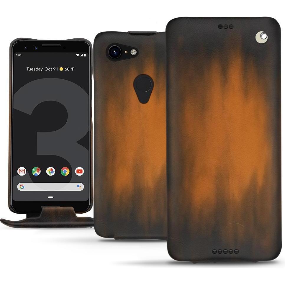 Noreve Lederschutzhülle vertikal (Google Pixel 3 XL), Smartphone Hülle, Braun