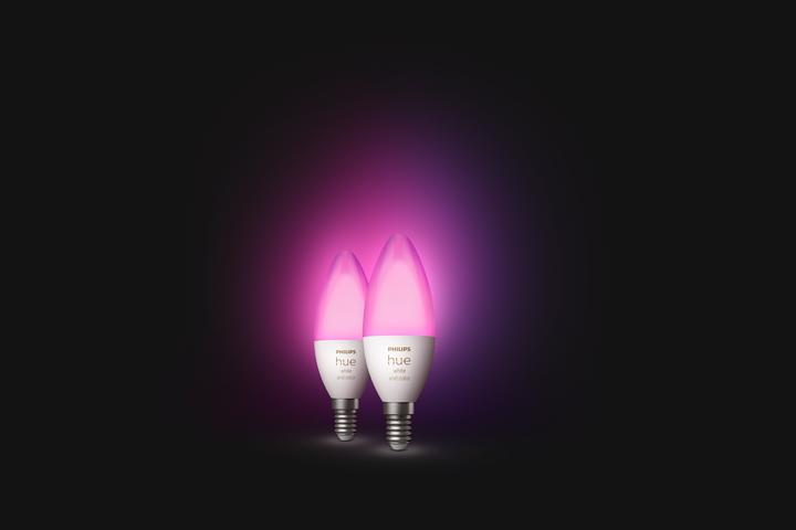 Actual product image Philips Hue White & Color BT (E14, 470 lm, 2 x)