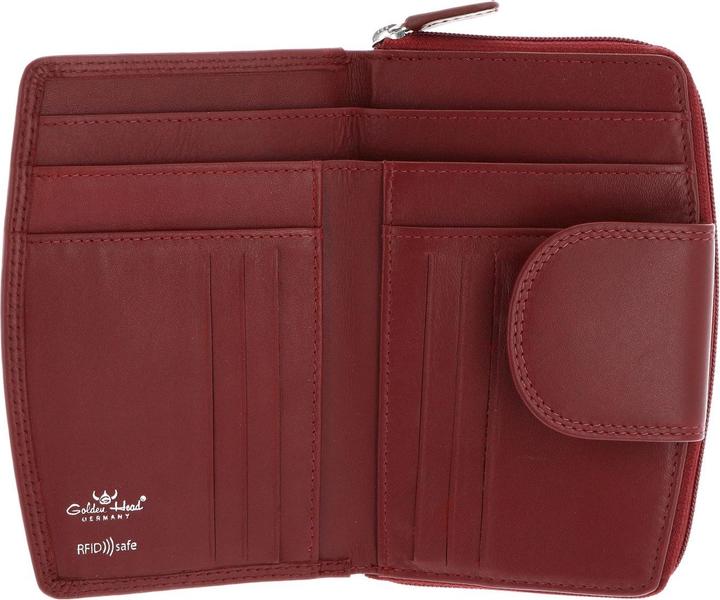 Actual product image Golden Head Polo wallet RFID leather 14.5 cm