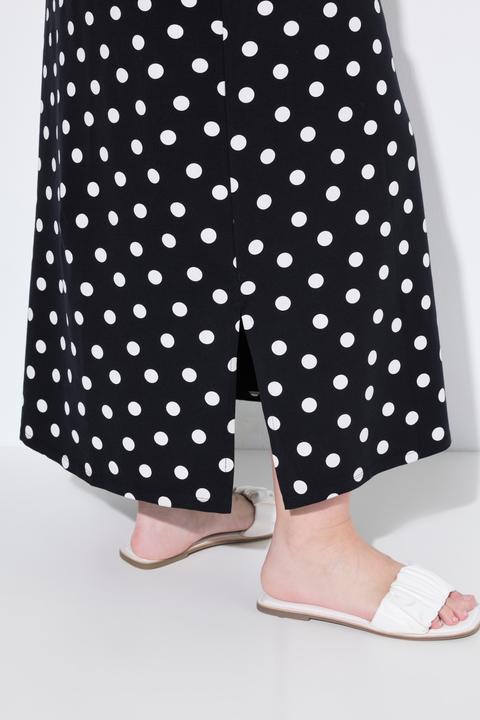 Produktbild Ulla Popken Bellieva Jersey-Maxirock, Muster, Stretchbund (42, 44)