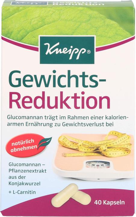 Produktbild Gewichts-Reduktion Kapseln mit Konjak-Glucomannan (40 Stk., Kapseln, 18.70 g)