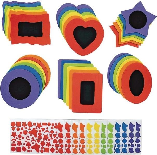 Actual product image Colorations Colouring - Decorate your own foam photo frame with self-adhesive film