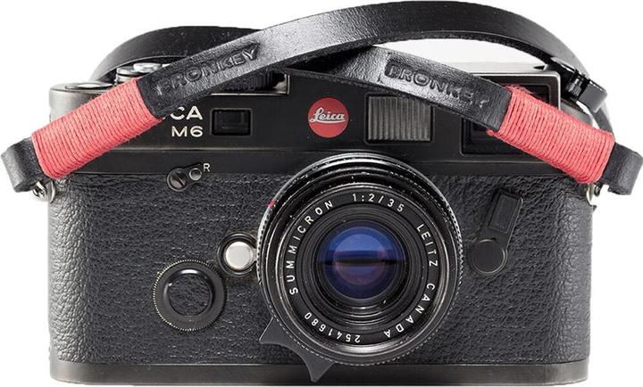 Image du produit Bronkey Tokyo 101 - Schwarz & Rot, 95 cm Leather strap, 95 cm