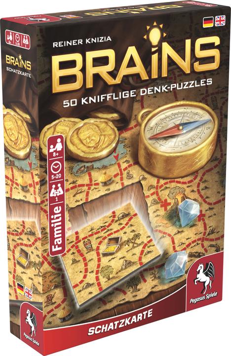 Pegasus Brains treasure map (English, German, 1 Players)
