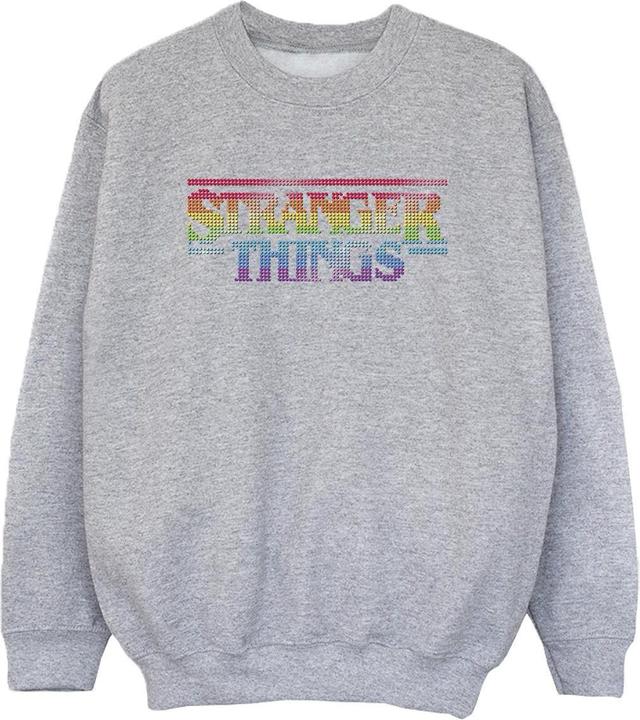 Produktbild Netflix Stranger Things Rainbow Dot Logo Sweatshirt Jungen (152, 158)