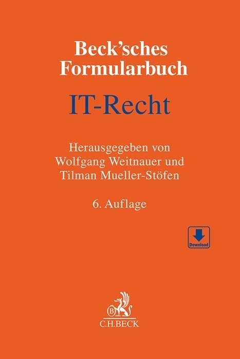 Produktbild Beck'sches Formularbuch IT-Recht (1289 x)