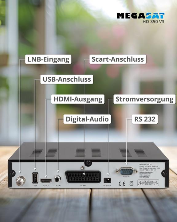 Actual product image Megasat HD 350 V3 (DVB-S, DVB-S2)