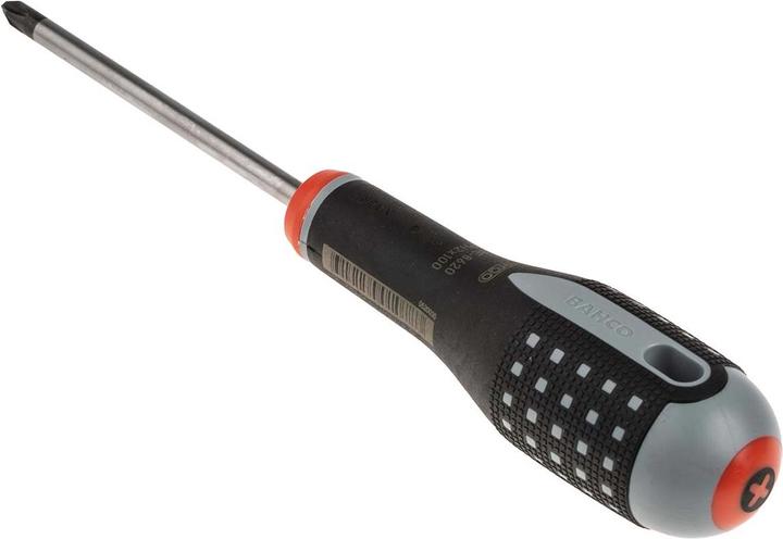 Produktbild Bahco ERGO Phillips-Schraubendreher mit 3-Komponenten-Griff, PH2 × 100 mm, 36 mm (Phillipps-Kreuzschlitz (PH))