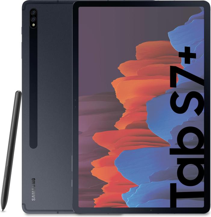 Produktbild Samsung Galaxy Tab S7+ (nur WLAN, 12.40", 128 GB, Mystic Black)