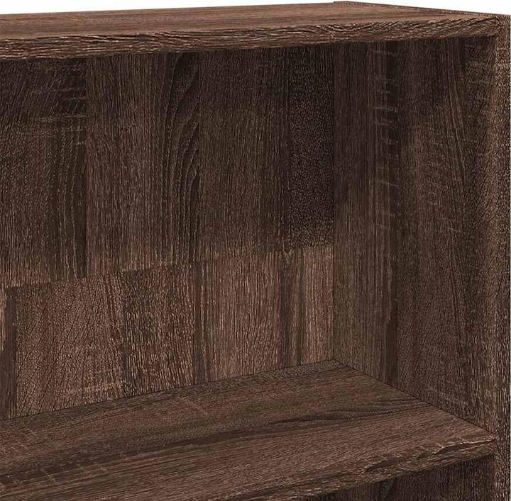 Produktbild vidaXL Bücherregal Bücherschrank Standregal Raumteiler Braun Eichen-Optik (80 x 30 x 189 cm)