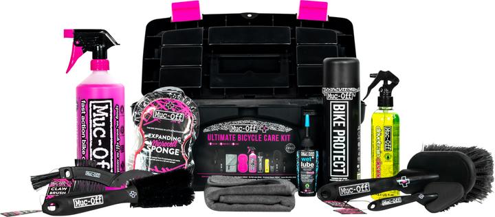 Produktbild Muc-Off Ultimate Bicycle Kit (1800 ml, Fahrradreiniger, Kettenreiniger, Universal-Schmiermittel, Schwamm, Pflegeset)