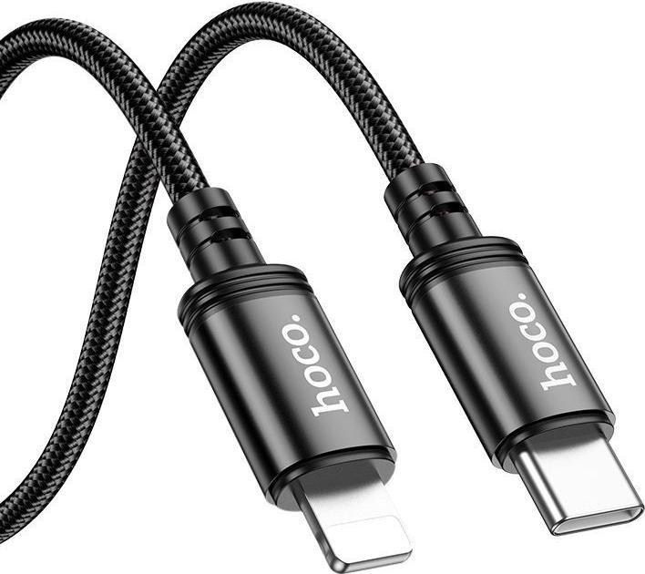 Actual product image Hoco Cable Cable USB C to Lightning PD 27W 2 m X89 black (2 m, USB 3.2 Gen 2, 27 W)