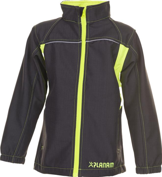 Produktbild Planam Kindersoftshelljacke Junior Grösse 146/152 anthrazit/gelb (146, 152)