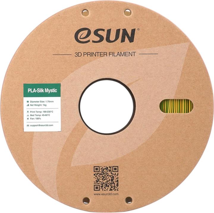 Produktbild eSUN ePLA-Silk Mystic Gold-Grün-Purple Filament 1.75mm 1Kg (PLA, 1.75 mm, 1000 g, Mehrfarbig)