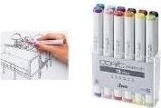 Image du produit Copic Marqueurs sketch (Gris clair, 5 mm, 12 x)