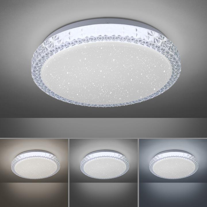 Produktbild Just Light LED Deckenleuchte FRIDA Kristall-Optik, Sternenhimmeloptik (1280 lm)