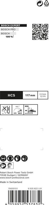 Produktbild Bosch Professional Zubehör Expert Stichsägeblatt-Set