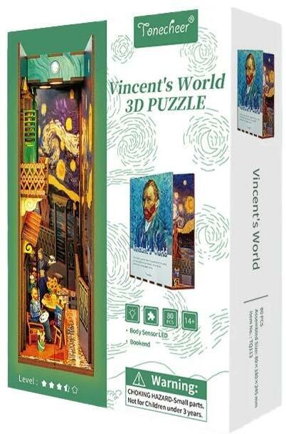 Produktbild Tonecheer Vincent's World - Book Nook (80 Teile)