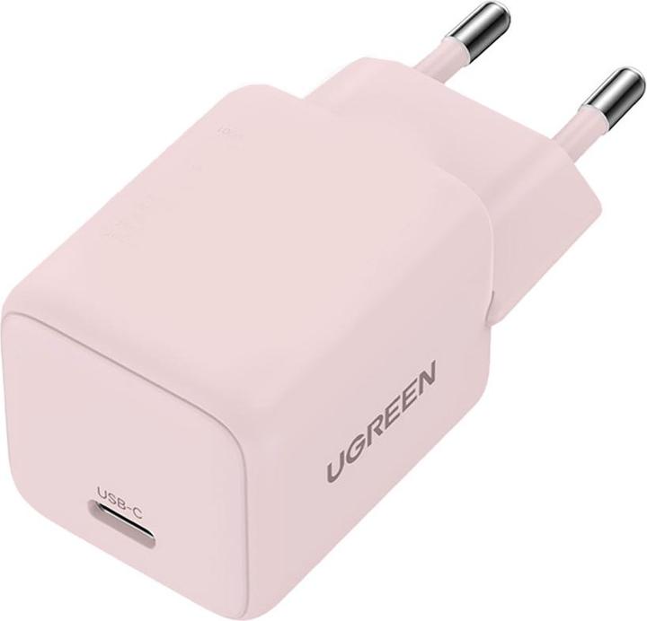 Actual product image Ugreen - Wall Charger X512 (55556) - USB-C, GaN, Fast Charging, 20W, PD3.0, QC4, 3A - Pink (20 W)
