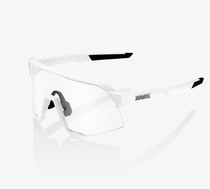 Actual product image 100% S3 Glasses Matte White (Mat white, Silver)