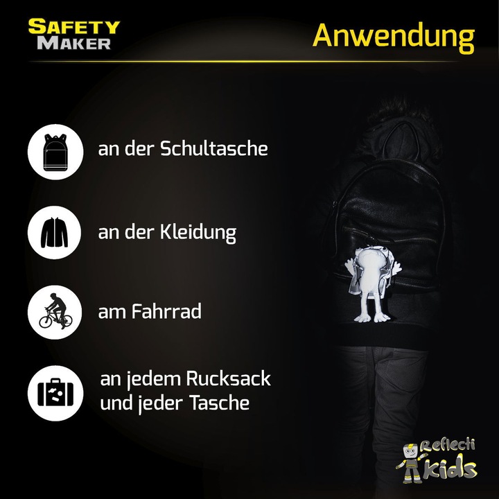 Produktbild SafetyMaker Soft Anhänger Froggy reflektierend