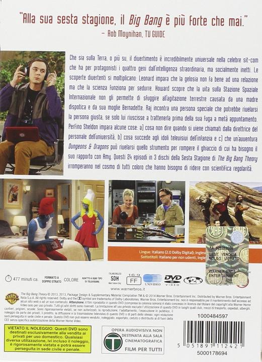 Actual product image The Big Bang Theory St.6 (Box 3 DVD) (DVD, 2014, Italian, English)