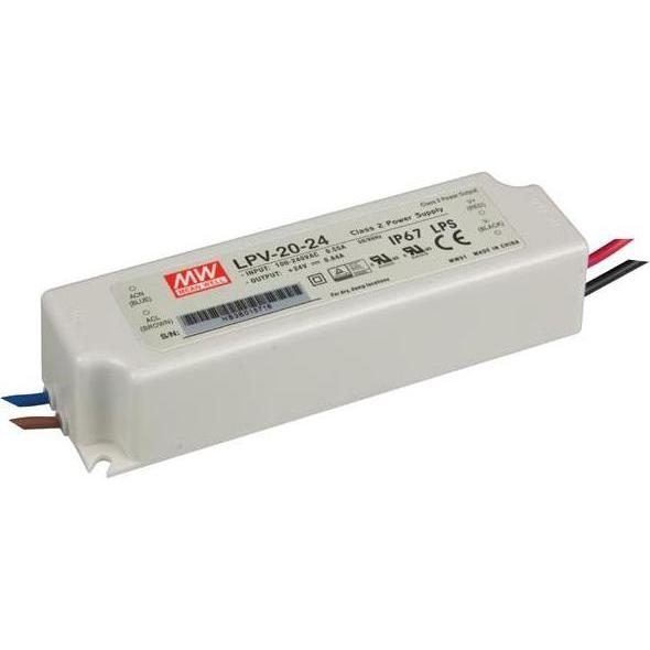 MeanWell, Zubehör Beleuchtung, SCHALTNETZTEIL - 1 AUSGANG - 20 W - 24 V