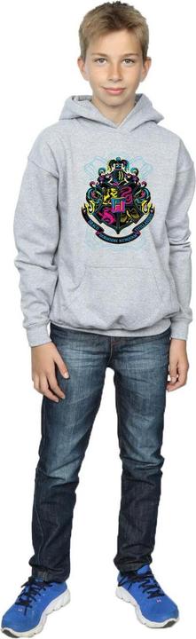 Image du produit - Sweat à capuche NEON HOGWARTS CREST - Garçon (152, 158)