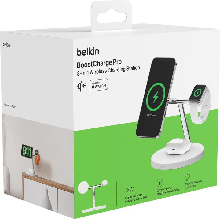 Actual product image Belkin Boost Charge Pro Qi2 3in1 (15 W)