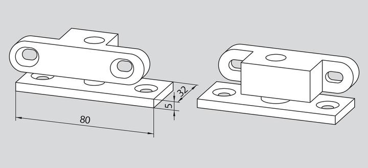 Image du produit Dormakaba Pivot du bas pour localités humides (1 pcs)