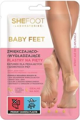 NoName Shefoot Baby Foot Softening And Smoothing Heel Patches - 2 Stück (Fussdeodorant & -puder)