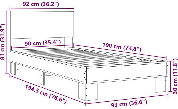 Image du produit vidaXL Kanika (90 x 190 cm)