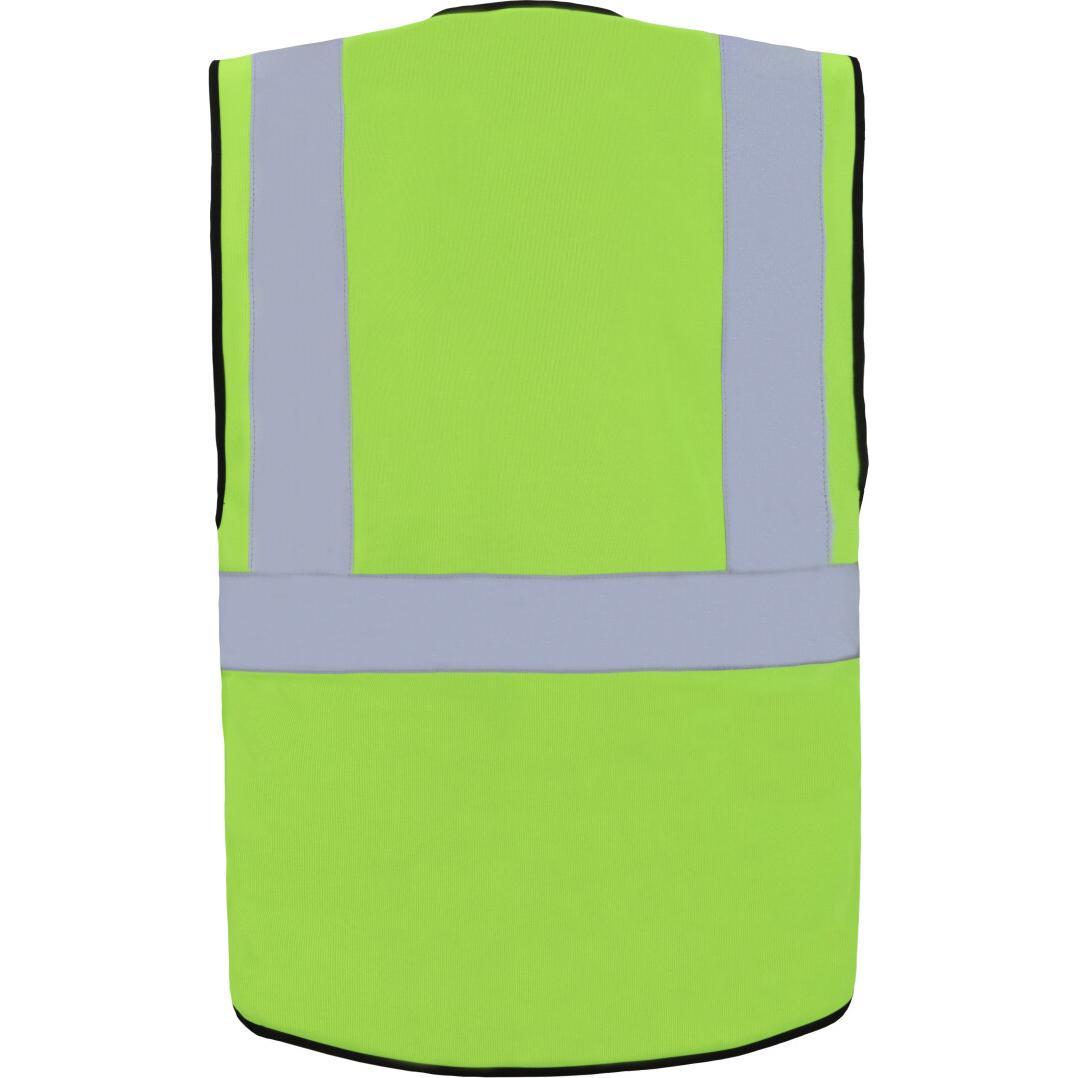 Thumbnail - Korntex, Warnweste + Warnshirt, Warnweste Multifunktional Hamburg Hellgrün mit 360° Sicherheit 5XL EN ISO 17353 KXCMF (...