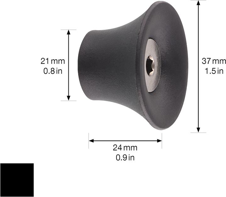 Actual product image Wagner System design yourself coat hook TULIP GH 0301 with 1 hook black, 1 pc.