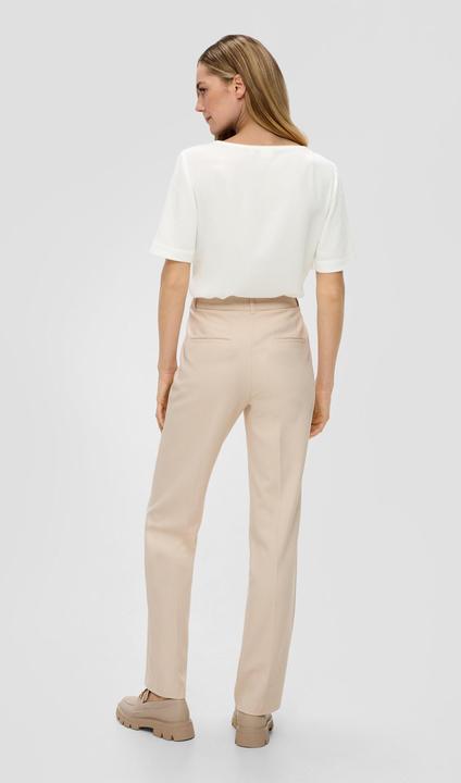 Produktbild S.Oliver Bluse Kurzarmbluse mit Rundhalsausschnitt (46)