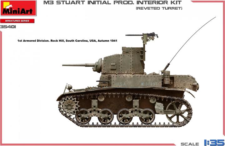 Produktbild Miniart 1:35 - M3 Stuart Initial Prod, Interior Kit