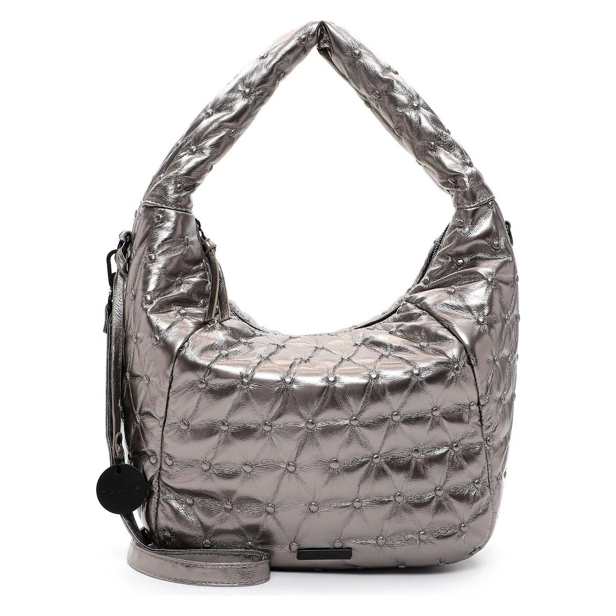 Tamaris, Damen, Handtasche, Tas Caren Schultertasche 35 Cm, Silber
